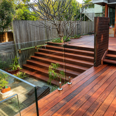 merbau-deck-stairs Outdoor timber stairs and balustrades brisbane deck builder